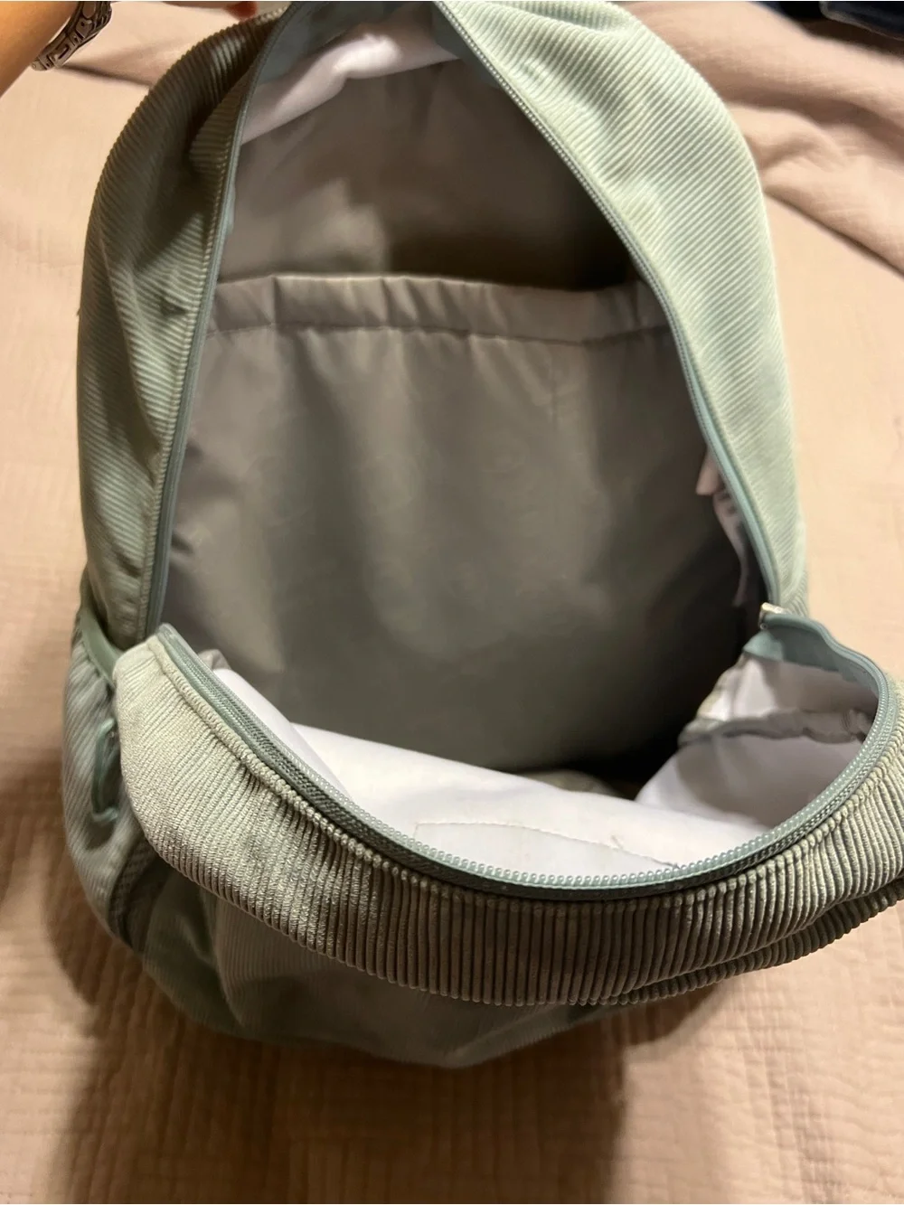 Jansport Light Sage Corduroy Backpack
